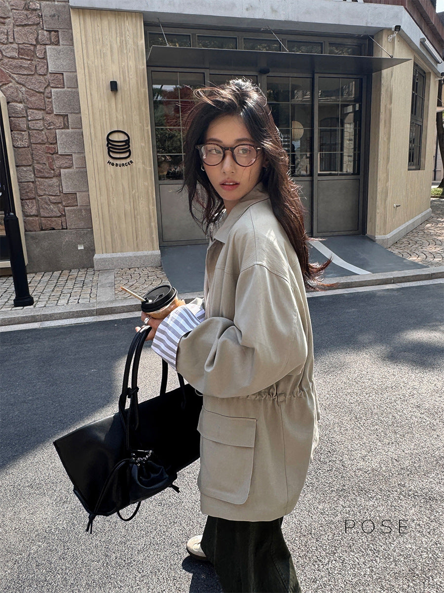 Nilah Cinched Utility Trench Coat [DTLY4SVH]