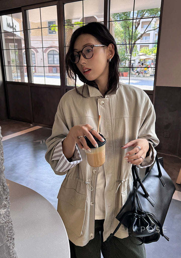 Nilah Cinched Utility Trench Coat [5R5BSH20]