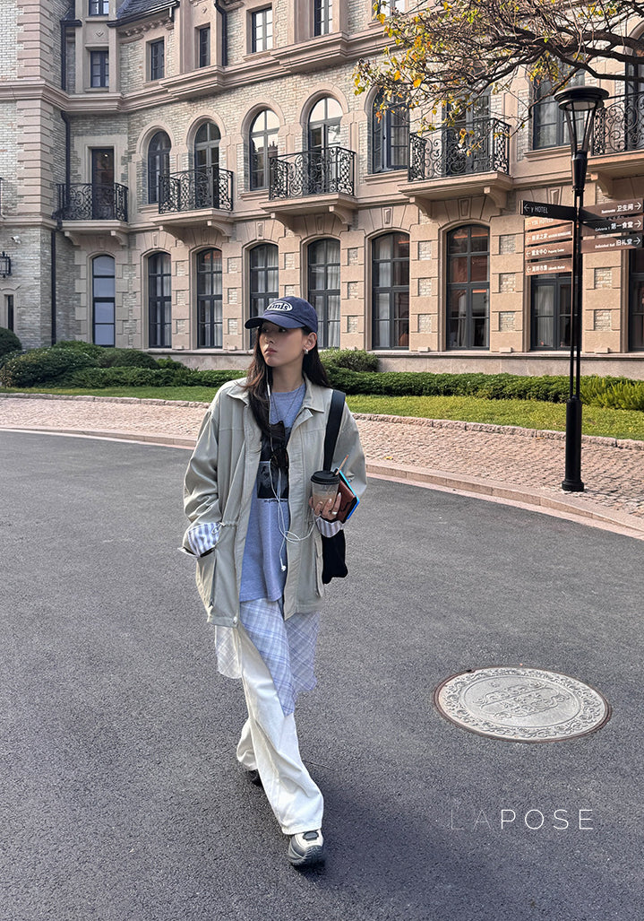 Nilah Cinched Utility Trench Coat [OX27RHY2]