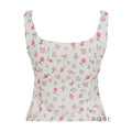 Niomi Floral Lace-Up Camisole [MRIC63R2]