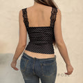 Niya Polka Dot Lace Camisole [YVJOUDEF]