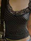 Niya Polka Dot Lace Camisole [UFKIJJY5]
