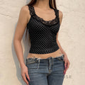 Niya Polka Dot Lace Camisole [LNPQJT85]