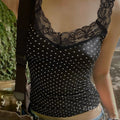 Niya Polka Dot Lace Camisole [ZCH7OQOP]