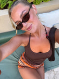 Novalee Beaded Halter Crop Top [IV6MH541]