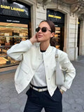 LaPose - Novalie Cropped Pocket Bomber Jacket