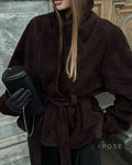 Novella Suede Belted Jacket [NNDNHGZN]