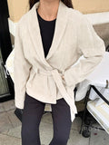 Novella Suede Belted Jacket [7YBZXYOY]