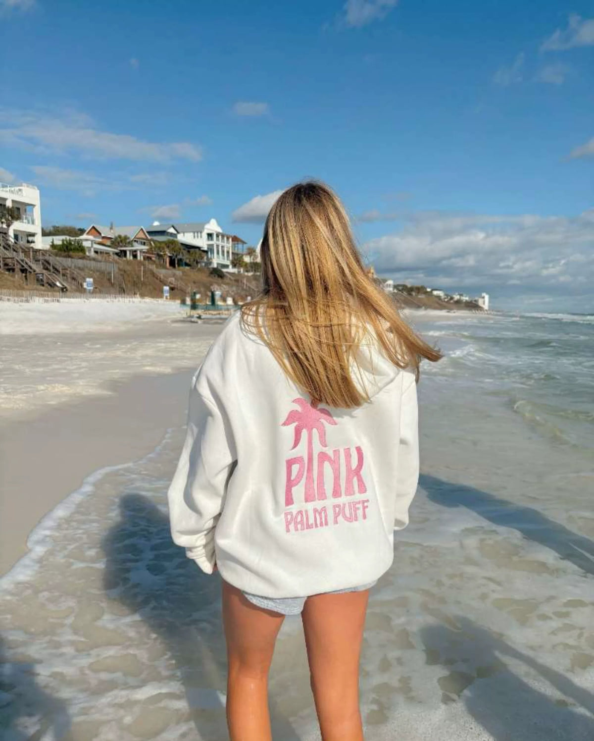 Nur Oversized Palm Graphic Hoodie
