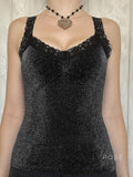 Nyelle Black Satin Lace Cami [KGAVDK8J]