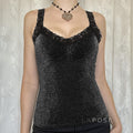 Nyelle Black Satin Lace Cami [TYPXAHR6]