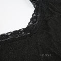Nyelle Black Satin Lace Cami [1EBAP89M]