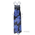 Oaklyn Floral Mesh Halter Maxi Dress [TFTGNUFQ]