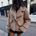 October Faux Fur Teddy Jacket [KROQMJX8]