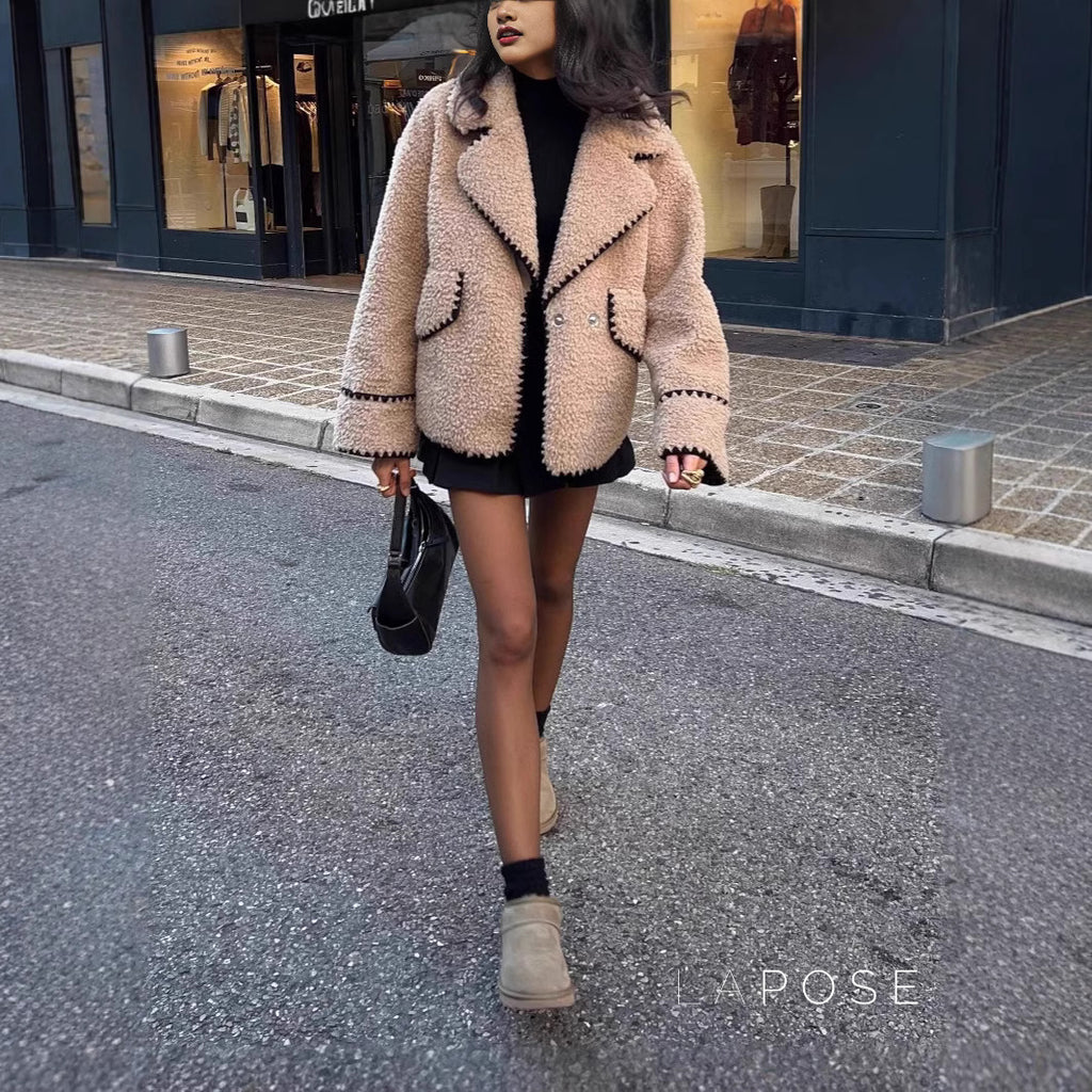 October Faux Fur Teddy Jacket [VG12QKW6]
