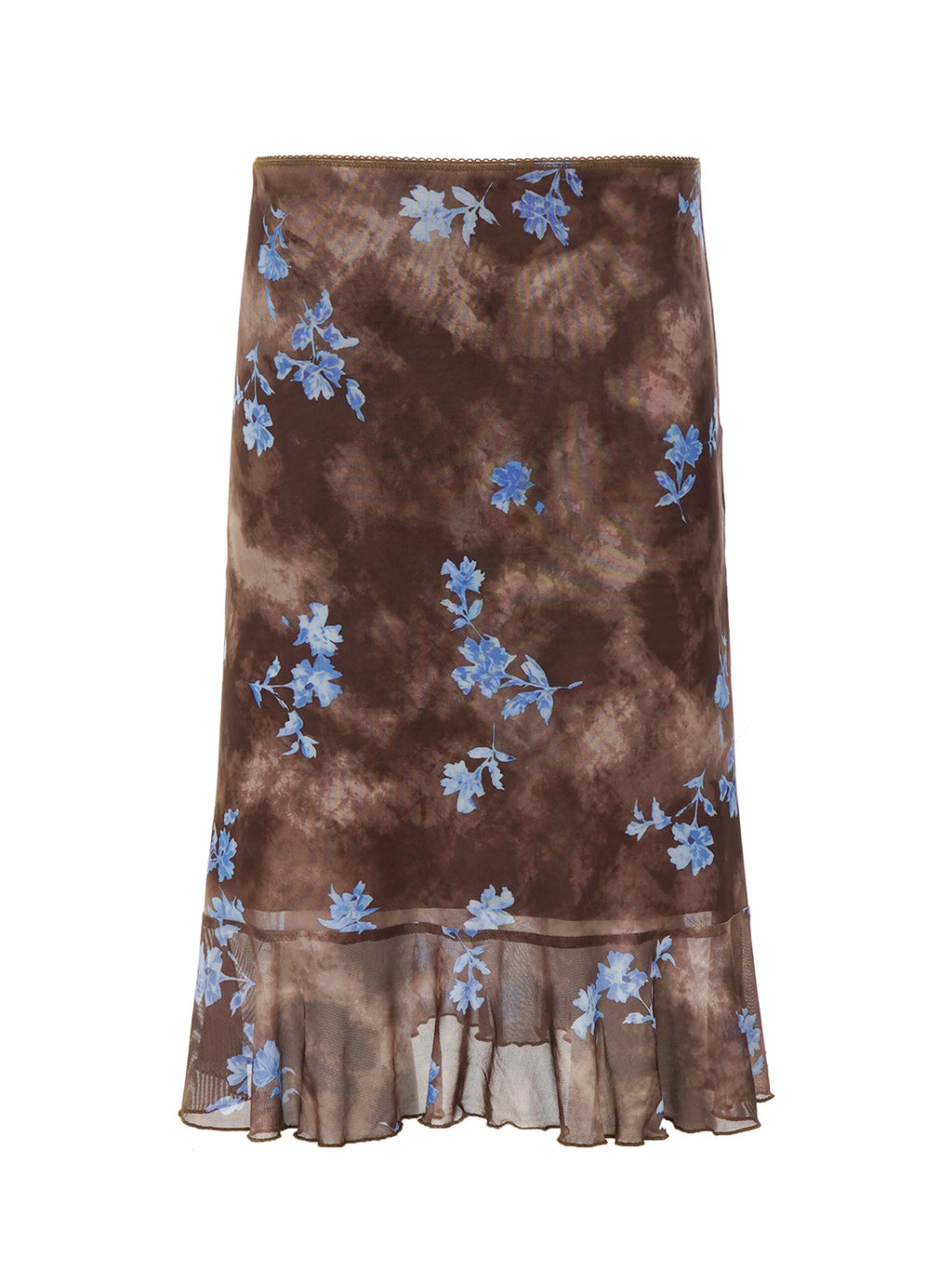 LaPose - Odalys Floral Mesh Midi Skirt