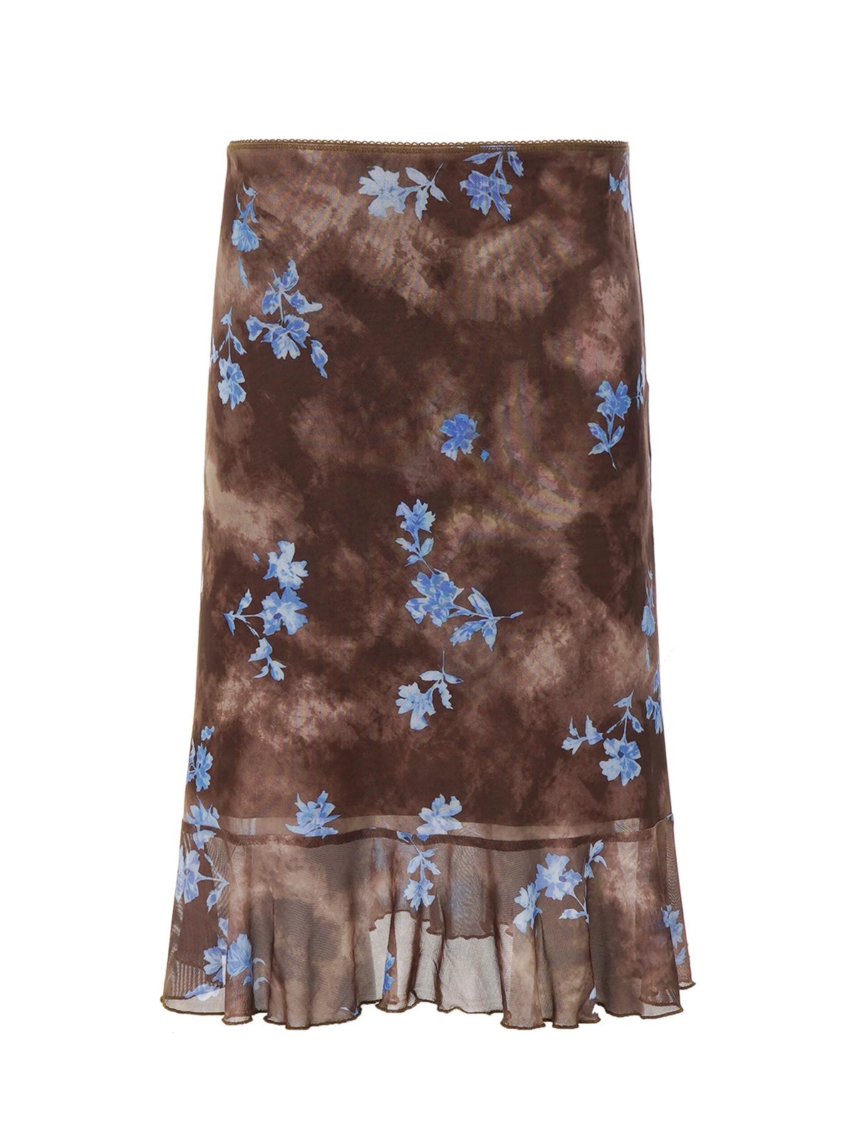 LaPose - Odalys Floral Mesh Midi Skirt