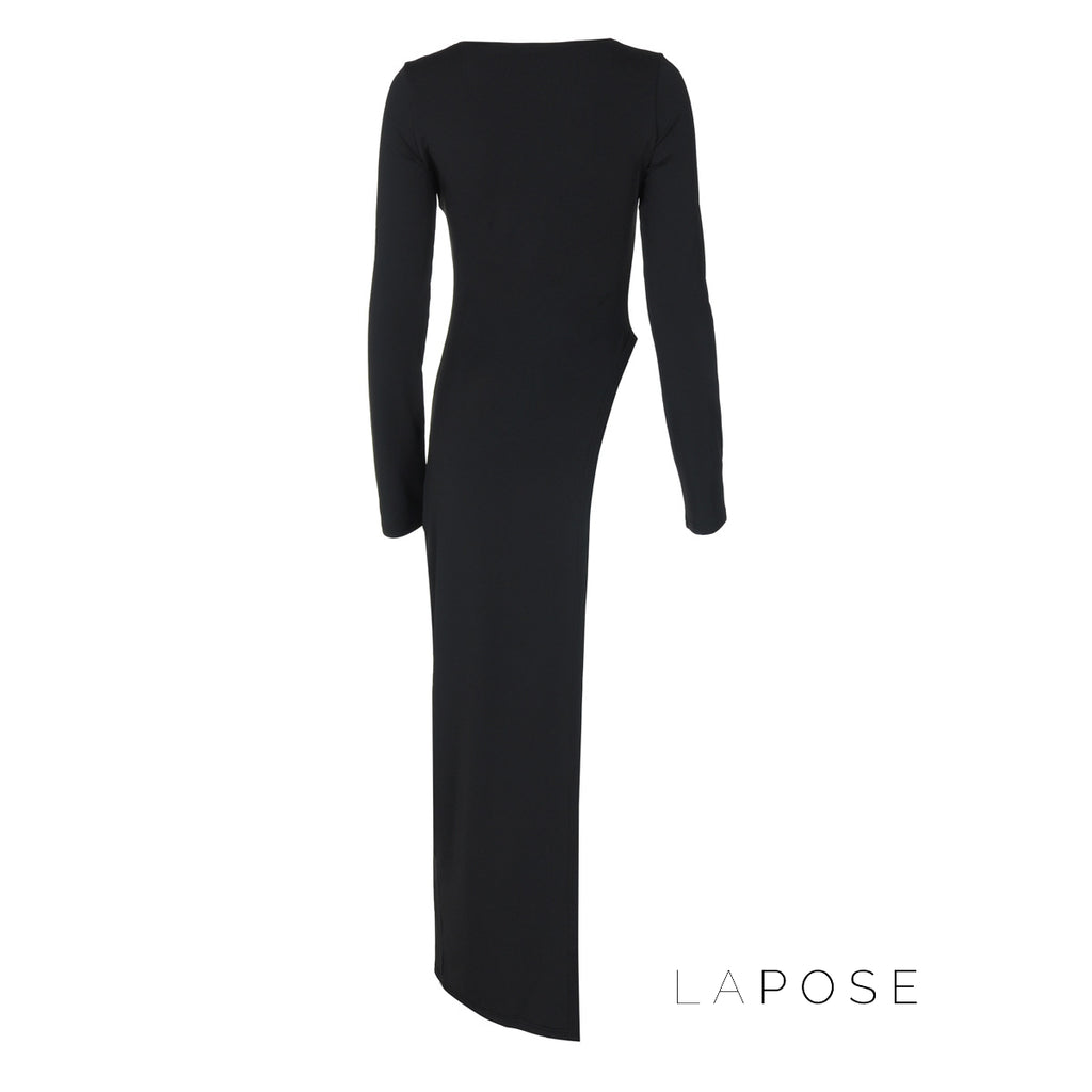 Ohana Sleek Slit Maxi Dress [FJ350F30]