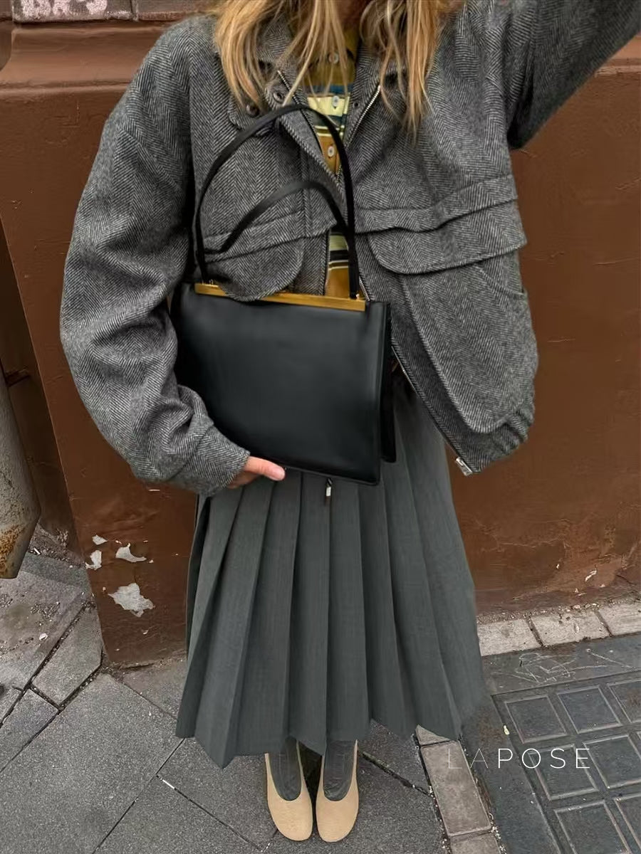 Ophelia Herringbone Zip Jacket [WC51PAAX]