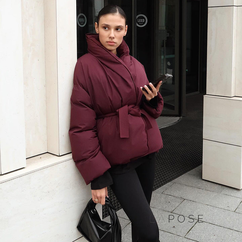 Paisleigh Belted Puffer Jacket [PGC4IKMD]