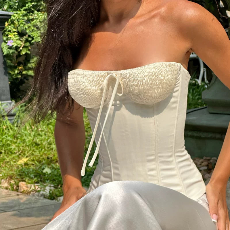 LaPose - Paisleigh Ruched Bust Corset Top