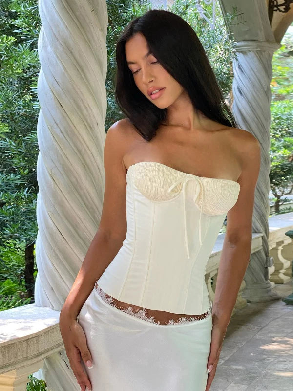 LaPose - Paisleigh Ruched Bust Corset Top