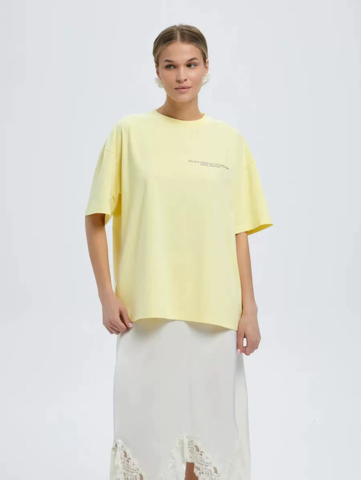 Paulina Cocktail Graphic Oversized T-Shirt