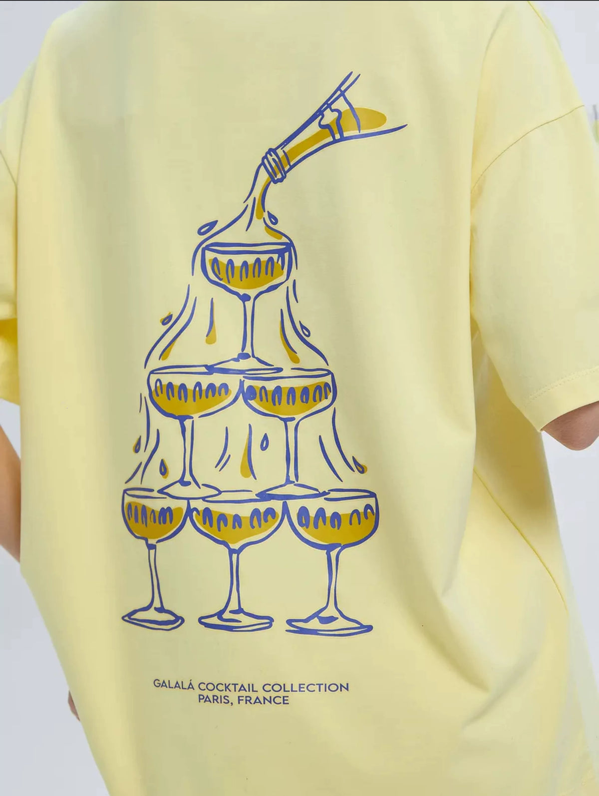 Paulina Cocktail Graphic Oversized T-Shirt