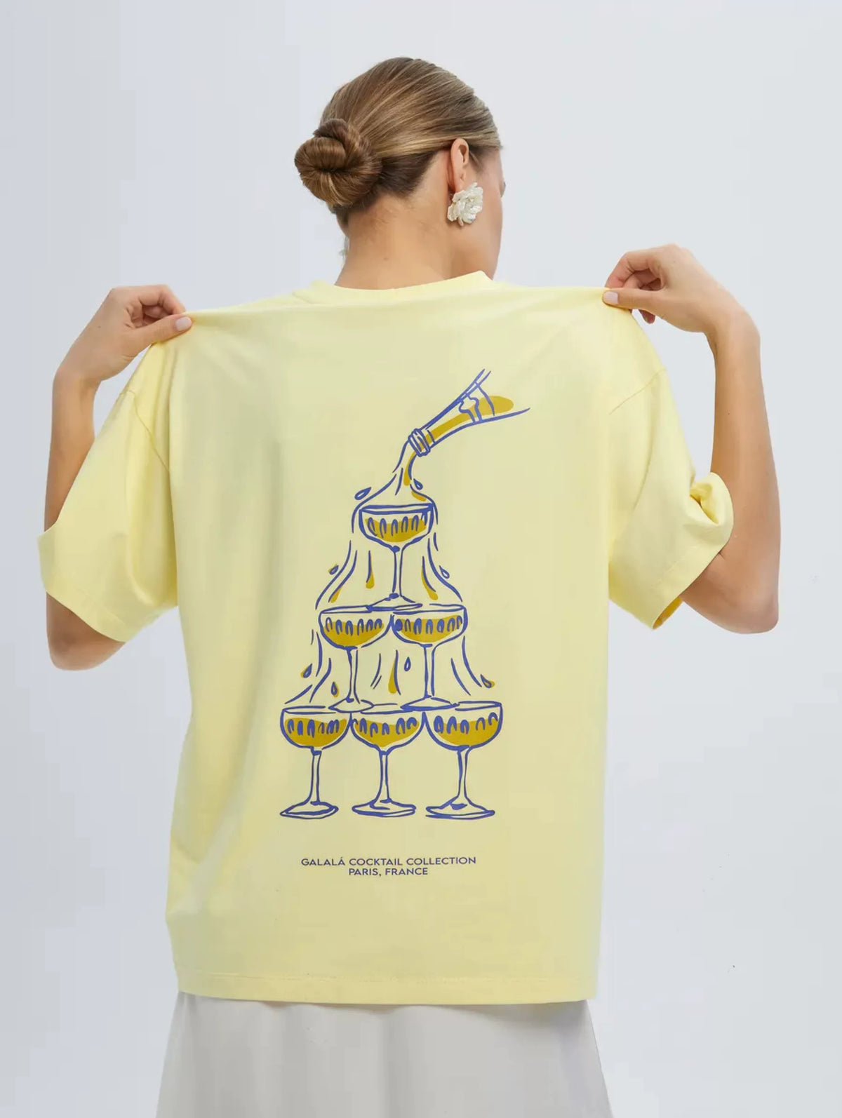 Paulina Cocktail Graphic Oversized T-Shirt