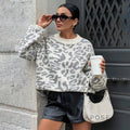 Payson Cozy Leopard Knit Sweater [C9I5P7M3]