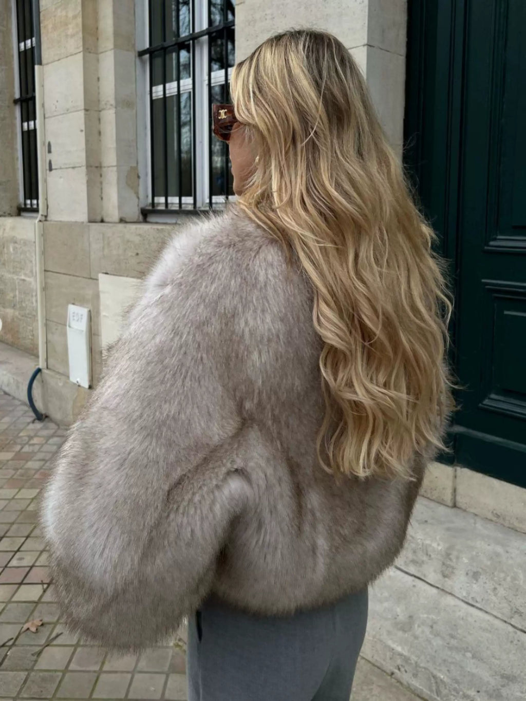 LaPose - Payson Cropped Faux Fur Jacket