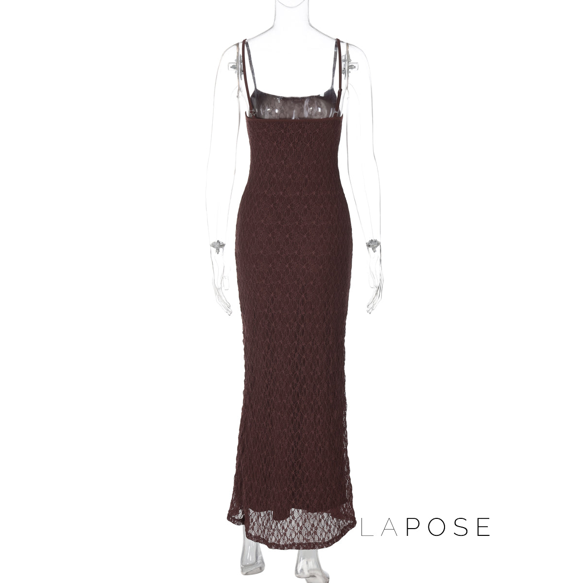 Philomena Lace Mesh Maxi Dress