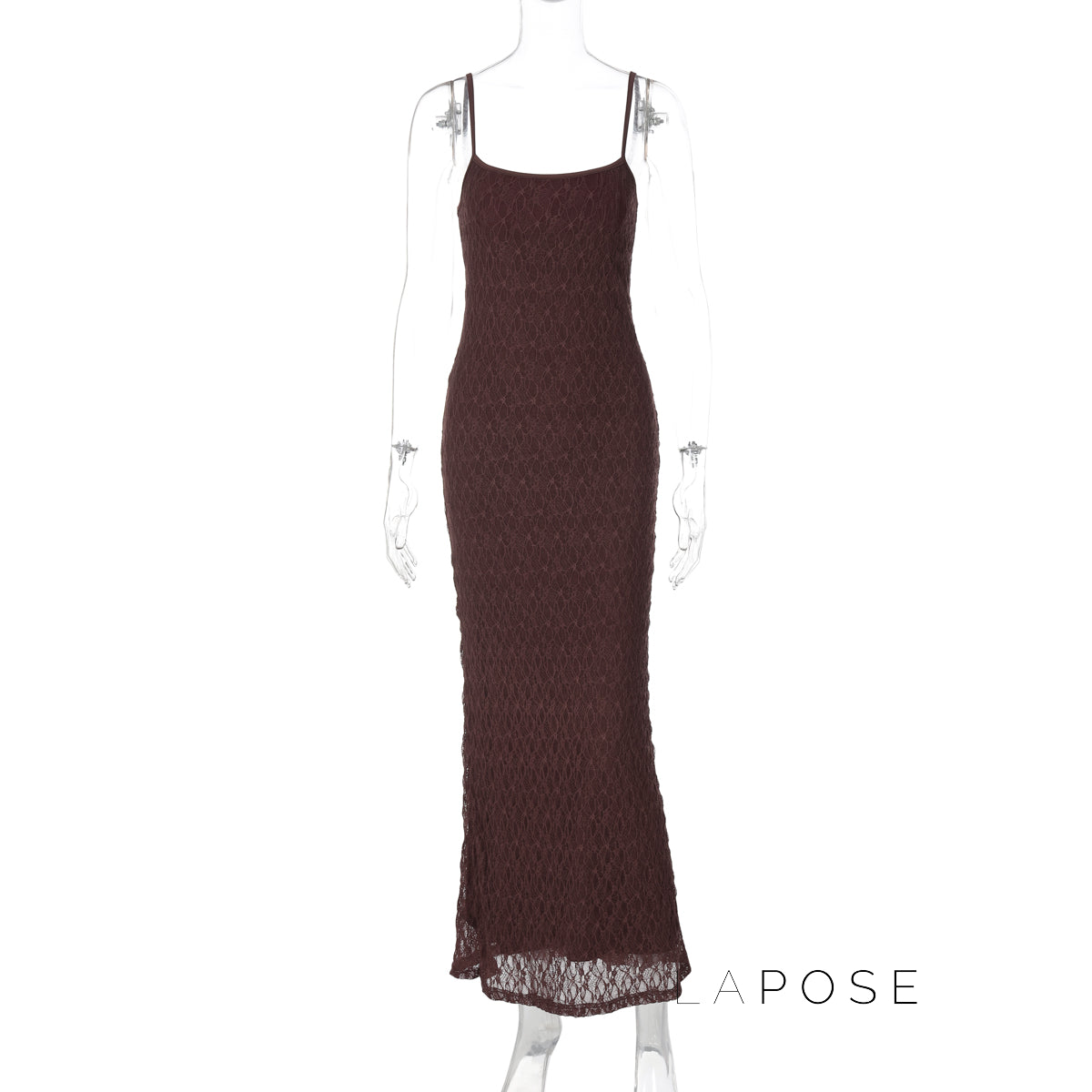 Philomena Lace Mesh Maxi Dress
