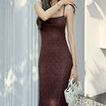Philomena Lace Mesh Maxi Dress