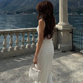 Philomena Lace Mesh Maxi Dress