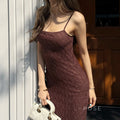 Philomena Lace Mesh Maxi Dress