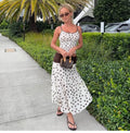 Polka Dot Asymmetric Skirt Set [PPRWI91R]