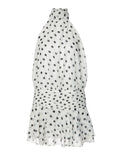 Polka Dot Halter Backless Mini Dress [Q59ERBEO]