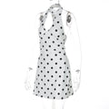 Polka Dot Halter Mini Dress [B25Y552P]