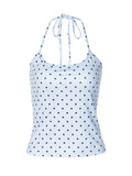 Polka Dot Halter Top [YD25CMYF]