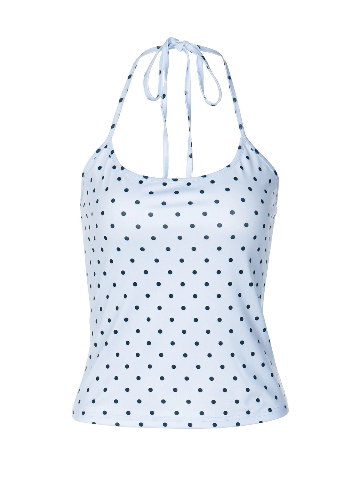 Polka Dot Halter Top [YD25CMYF]