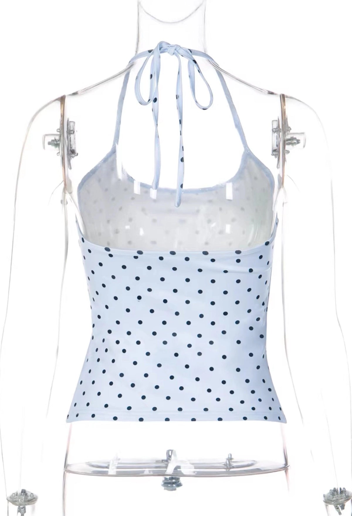 Polka Dot Halter Top [851QQ1KE]