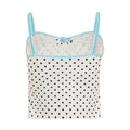 Polka Dot Lace-Up Camisole [IC5M6EXC]