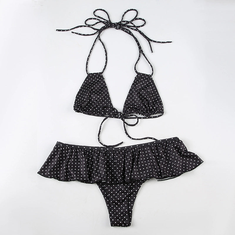 Polka Dot Ruffle Two-Piece Bikini [9UKA8LOI]