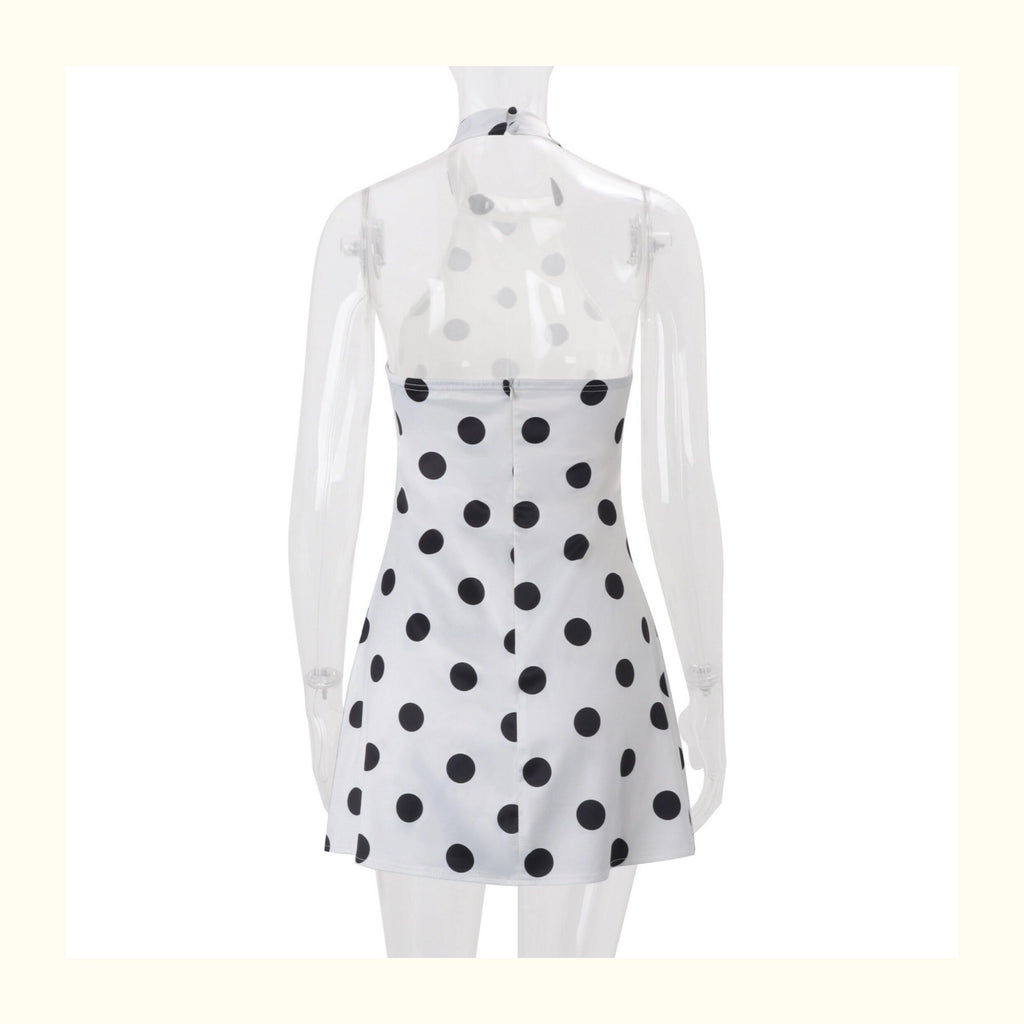 Polka Dot Spaghetti Strap Mini Dress [H5VIJG0I]