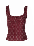 Polka Dot Square Neck Camisole [FVJJLDJ3]