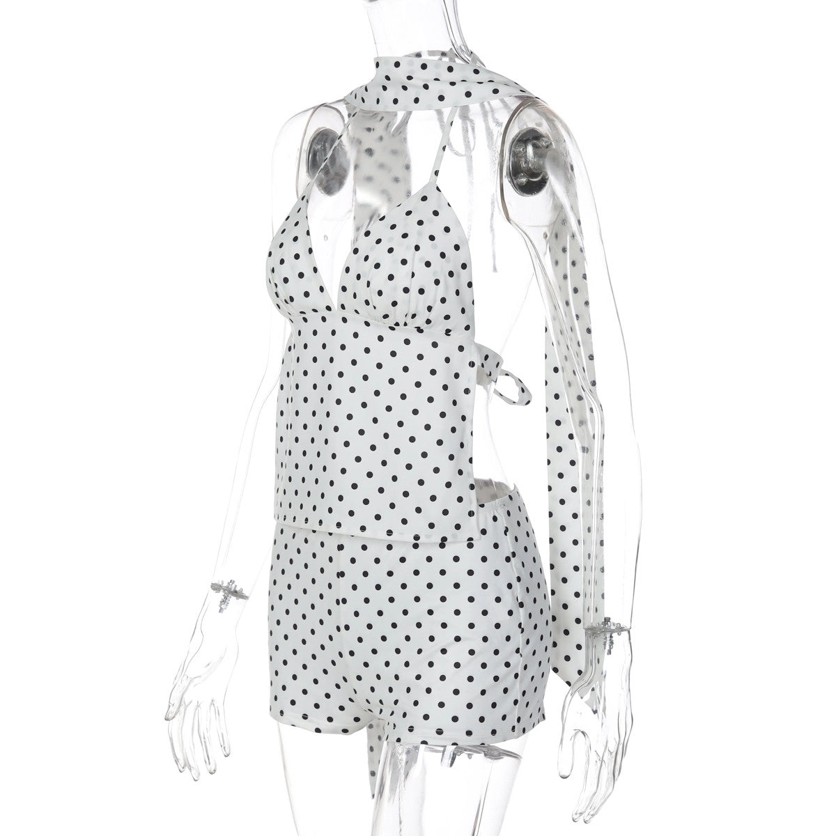 Polka Dot Two-Piece Short Set [1CUZV83R]