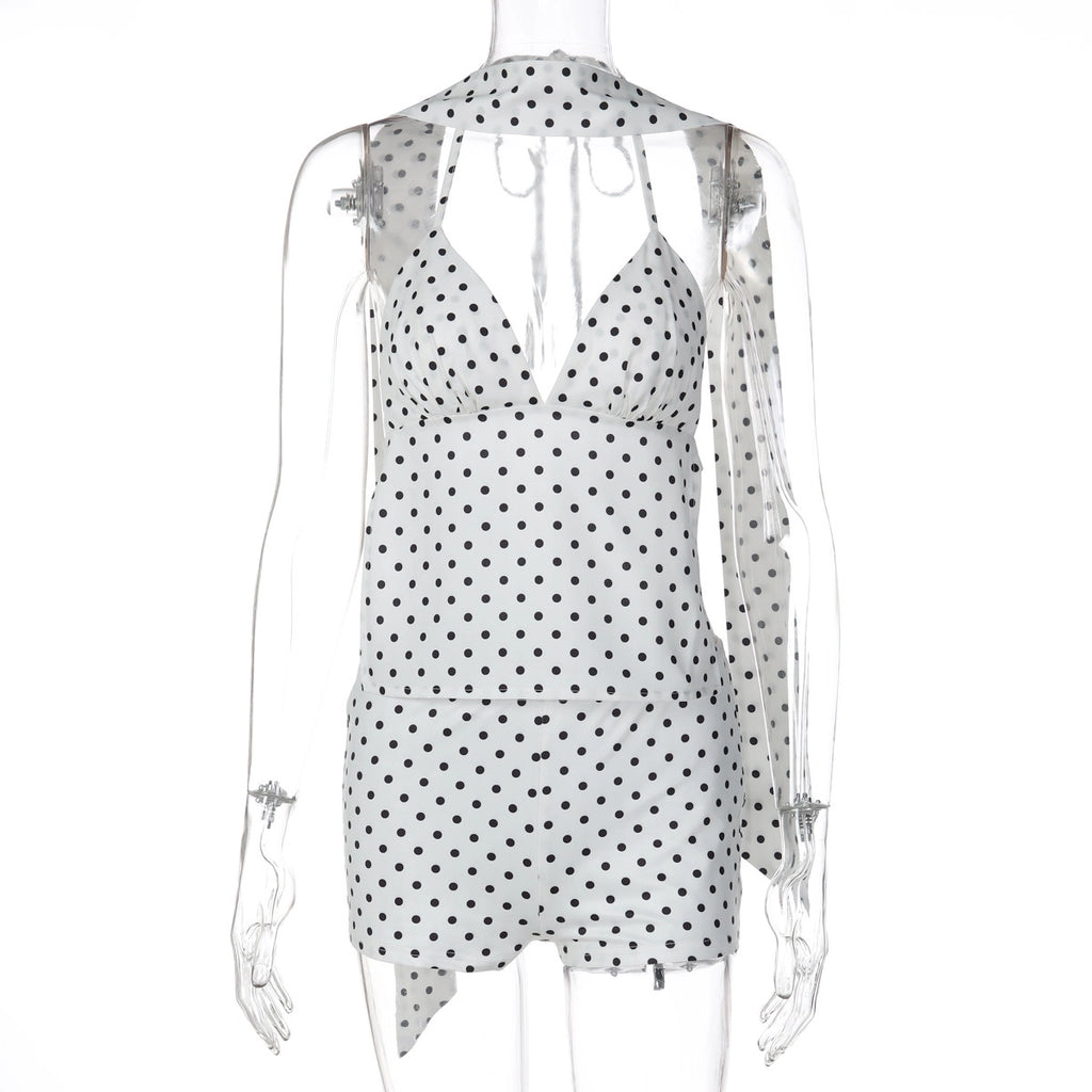 Polka Dot Two-Piece Short Set [73BBVNC4]