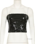 Prisha Strapless Sequin Top [7J2VUVF7]