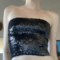 Prisha Strapless Sequin Top [GPOVAHOI]